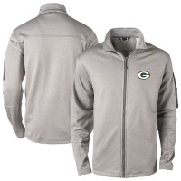 Кофта на молнии Green Bay Packers Dunbrooke Heather Gray Fleece