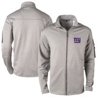 New York Giants Dunbrooke Heather Gray Full-Zip Fleece Jacket
