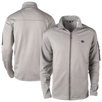 New England Patriots Dunbrooke Heather Gray Full-Zip Fleece Jacket