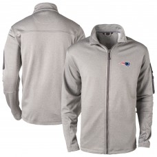 New England Patriots Dunbrooke Heather Gray Full-Zip Fleece Jacket