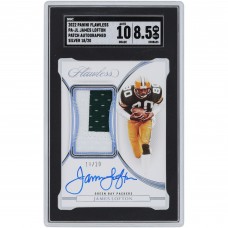 James Lofton Green Bay Packers Autographed 2022 Panini Flawless Silver Patch 2 Color Relic #PA-JL #18/20 SGC Authenticated 8.5/10 Card