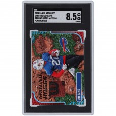 Ray Davis Buffalo Bills 2024 Panini Absolute Platinum Ground Hoggs Wilson Logo Football Relic #GHM-RDS #1/1 SGC Authenticated 8.5 Rookie Card