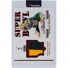 Charles Woodson Green Bay Packers 2021 Panini National Treasures Ruby Super Bowl Swatches 2 Color Relic #SBS10 #1/15 Card
