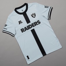 Las Vegas Raiders Fanatics Silver NFL Football x Football Fan Top