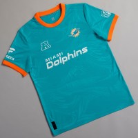 Miami Dolphins Fanatics Aqua NFL Football x Football Fan Top