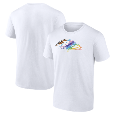 Футболка Baltimore Ravens White Logo Pride