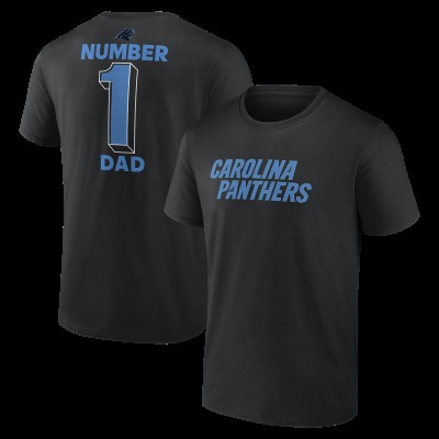 Футболка Carolina Panthers Black #1 Dad Jersey