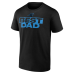 Футболка Carolina Panthers Black Greatest Dad
