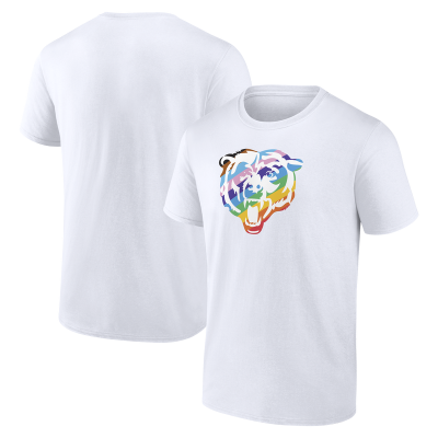 Футболка Chicago Bears White Logo Pride