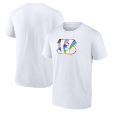 Cincinnati Bengals White Logo Pride T-Shirt Cincinnati Bengals White Logo Pride T-Shirt