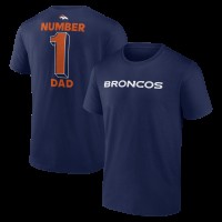 Футболка Denver Broncos Navy #1 Dad Jersey