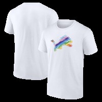 Футболка Detroit Lions White Logo Pride