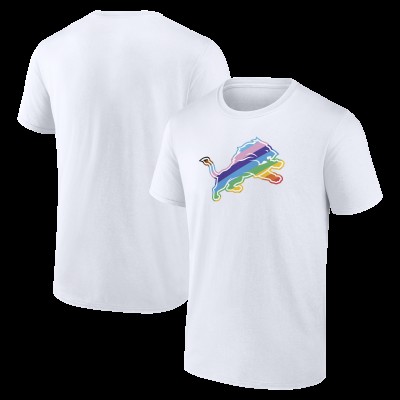 Футболка Detroit Lions White Logo Pride