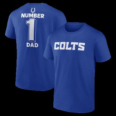 Indianapolis Colts Royal #1 Dad Jersey T-Shirt