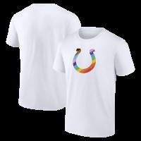 Indianapolis Colts White Logo Pride T-Shirt