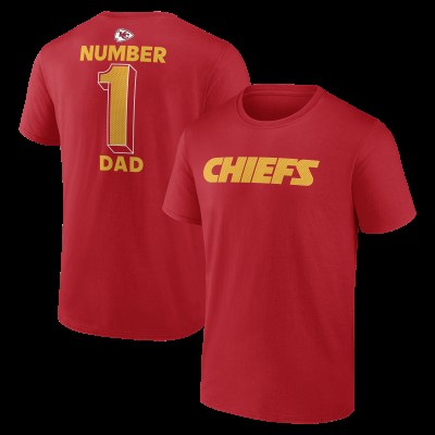 Kansas City Chiefs Red #1 Dad Jersey T-Shirt