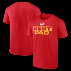 Kansas City Chiefs Red Greatest Dad T-Shirt