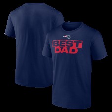 New England Patriots Navy Greatest Dad T-Shirt