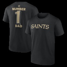 Футболка New Orleans Saints Black #1 Dad Jersey