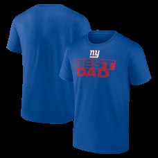 New York Giants Royal Greatest Dad T-Shirt