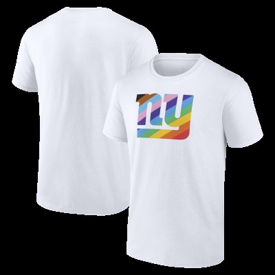 New York Giants White Logo Pride T-Shirt