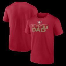 San Francisco 49ers Scarlet Greatest Dad T-Shirt