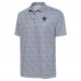 Dallas Cowboys Antigua White Field Ditsy Polo