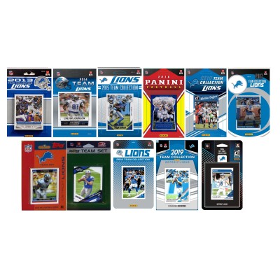Detroit Lions Trading Card Team Sets
