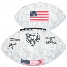 Jim McMahon Chicago Bears Autographed Fanatics Authentic Wilson 2024 Salute To Service Football