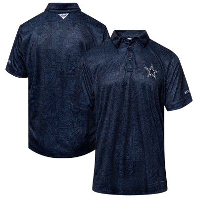 Dallas Cowboys Columbia Navy Super Terminal Tackle Polo
