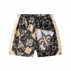 New Orleans Saints Chubbies Black Mesh Shorts New Orleans Saints Chubbies Black Mesh Shorts