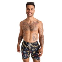 Pittsburgh Steelers Chubbies Black The Neon 5.5 Classic Lined Swim Trunks