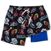 Buffalo Bills Chubbies Black The Neon 5.5 Classic Lined Swim Trunks