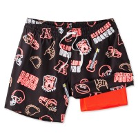 Cleveland Browns Chubbies Brown The Neon 5.5 Classic Lined Swim Trunks