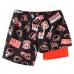 Cleveland Browns Chubbies Brown The Neon 5.5 Classic Lined Swim Trunks