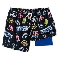 Indianapolis Colts Chubbies Black The Neon 5.5 Classic Lined Swim Trunks