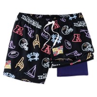 Baltimore Ravens Chubbies Black The Neon 5.5 Classic Lined Swim Trunks