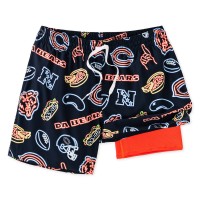 Chicago Bears Chubbies Navy The Neon 5.5 Classic Lined Swim Trunks