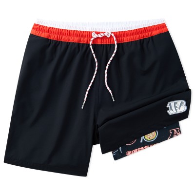 Cincinnati Bengals Chubbies Black 5.5 Classic Lined Swim Trunks