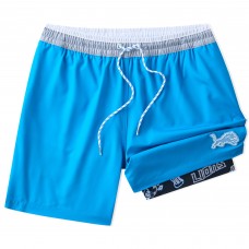 Detroit Lions Chubbies Blue 5.5 Classic Lined Swim Trunks