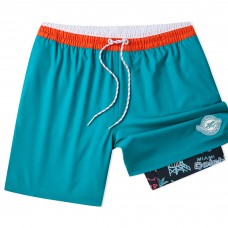 Miami Dolphins Chubbies Aqua 5.5 Classic Lined Swim Trunks