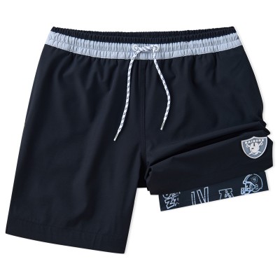 Las Vegas Raiders Chubbies Black 5.5 Classic Lined Swim Trunks