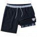 Las Vegas Raiders Chubbies Black 5.5 Classic Lined Swim Trunks
