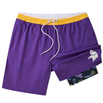 Minnesota Vikings Chubbies Purple 5.5 Classic Lined Swim Trunks
