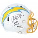 Justin Herbert Los Angeles Chargers Autographed Fanatics Authentic Riddell Speed Replica Helmet with 2020 OROY Inscription