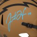 Justin Herbert Los Angeles Chargers Autographed Fanatics Authentic Riddell 2023 Salute To Service Speed Replica Helmet