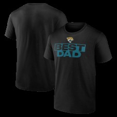 Jacksonville Jaguars Black Best Dad Fathers Day T-Shirt