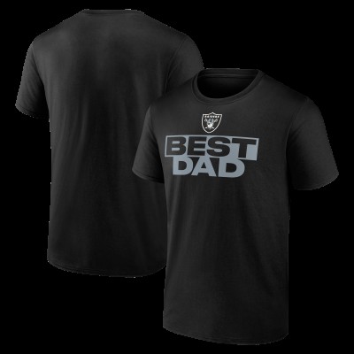 Las Vegas Raiders Black Best Dad Fathers Day T-Shirt