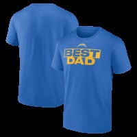 Los Angeles Chargers Powder Blue Best Dad Fathers Day T-Shirt