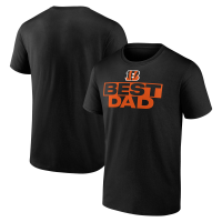 Cincinnati Bengals Black Best Dad Fathers Day T-Shirt